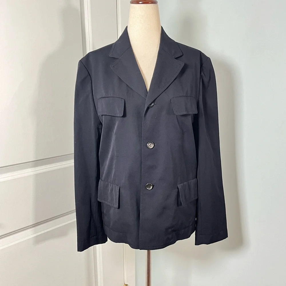 Comme des Garcons Tricot 100% wool 4 front pockets jacket blazer